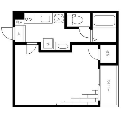町屋 アパート 1K