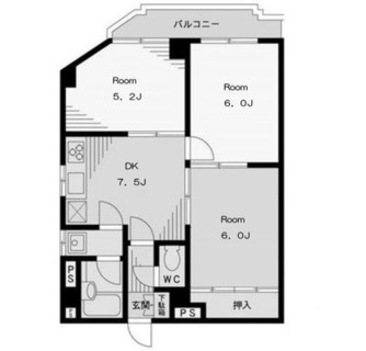 東京都荒川区荒川６丁目 賃貸マンション 3DK